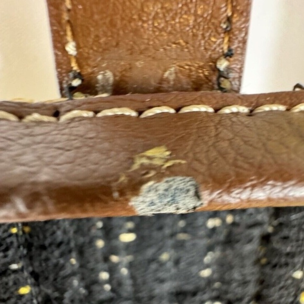 Loft Woven‎ Stretch Belt Yellow Tan Brown Braided Cinch L Bohemian Chic 70-02-01 - Picture 8 of 14